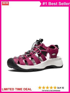 KEEN Closed Toe Sport Sandals Recycled Polyester Bungee Outdoor